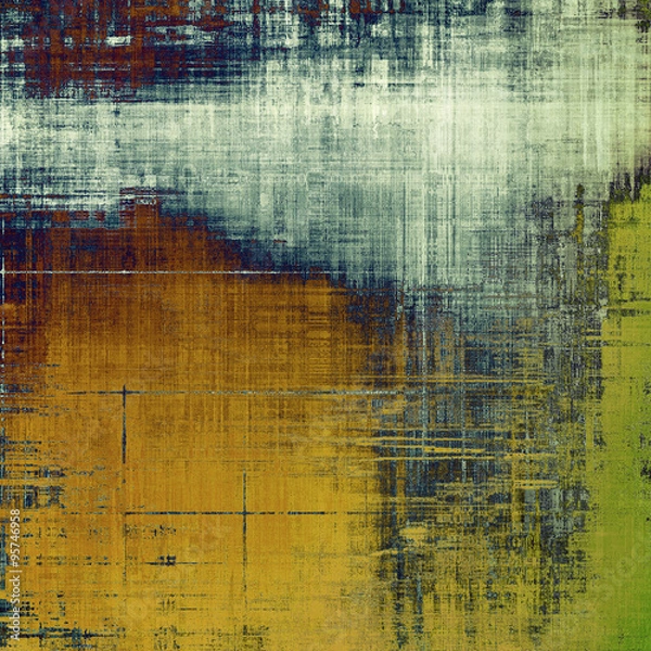 Obraz Grunge colorful background or old texture for creative design work. With different color patterns: yellow (beige); brown; blue; green