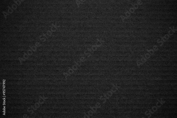 Obraz Black corrugated cardboard texture