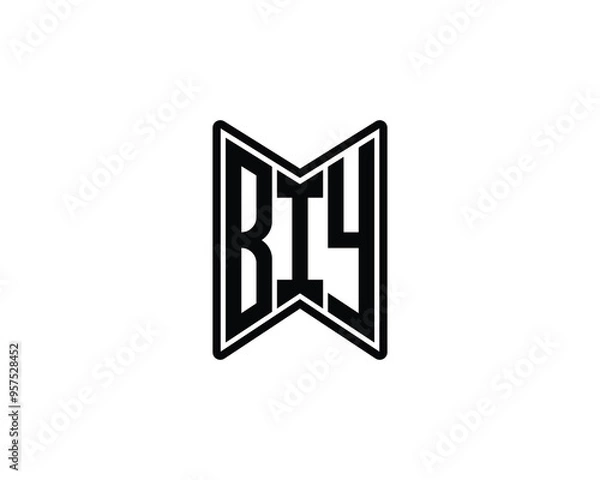 Obraz BIY Logo design vector template. BIY