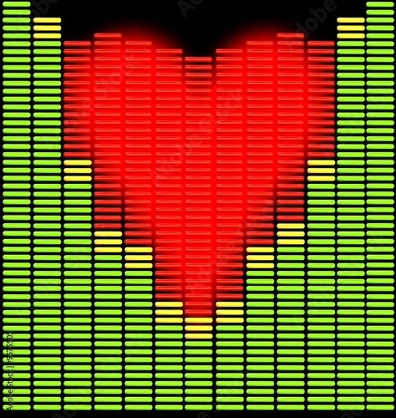 Fototapeta Techno heart