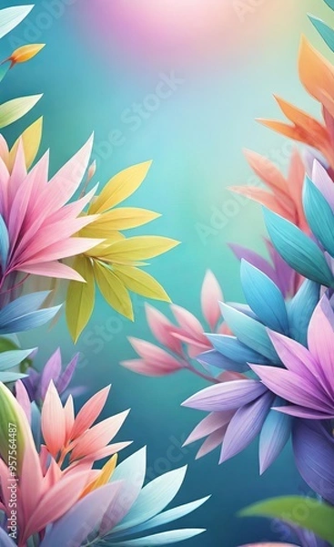 Fototapeta background with flowers