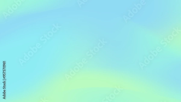 Fototapeta Gradient blur light cyan abstract background