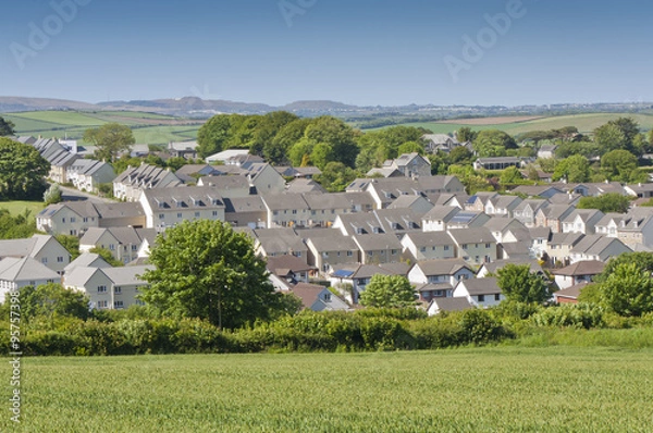 Obraz Modern housing development in Cornwall - England.