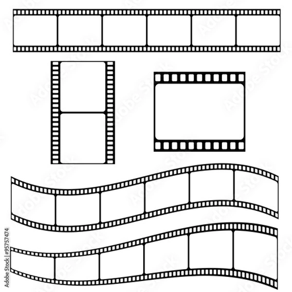 Obraz Zestaw różnych taśm filmowych