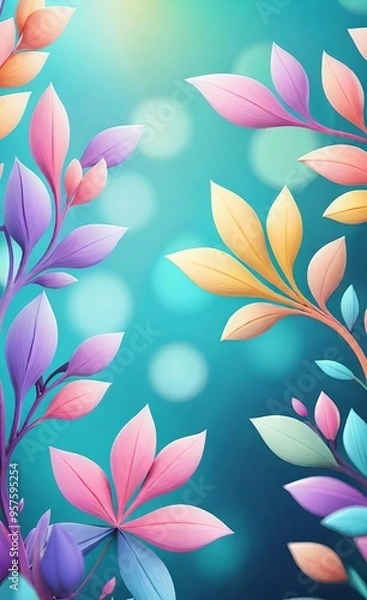 Fototapeta abstract floral background