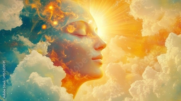 Fototapeta Mysticism is popularly known as one with God, but may refer to any kind of ecstasy or altered state of consciousness which is given a religious or spiritual meaning.