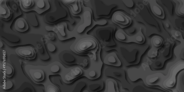 Fototapeta 3D Stylized topographic contour map. Geography scheme and terrain. Topography grid map. Contour map background. Geographic line mountain relief. Abstract lines or wavy backdrop background.	