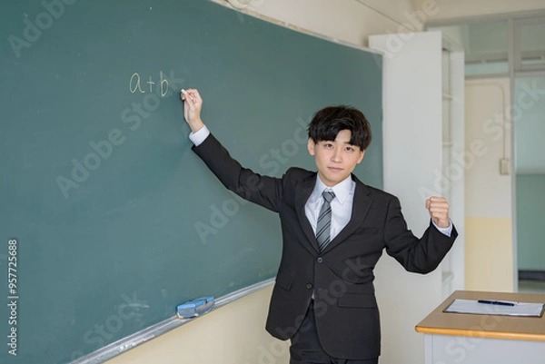 Fototapeta 応援する教員