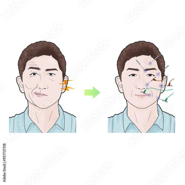 Obraz 안면신경마비 구안와사 한의학 치료 효과
