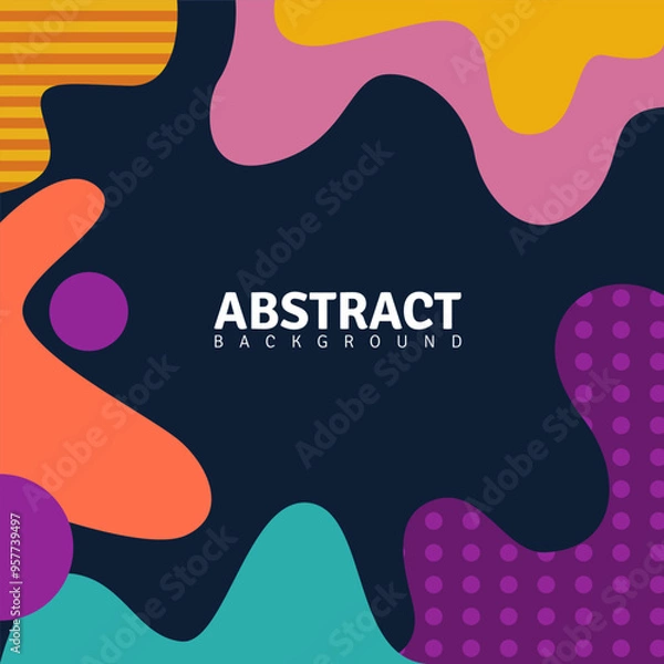 Fototapeta Purple liquid background, abstract background design, vector, wave background, pattern background