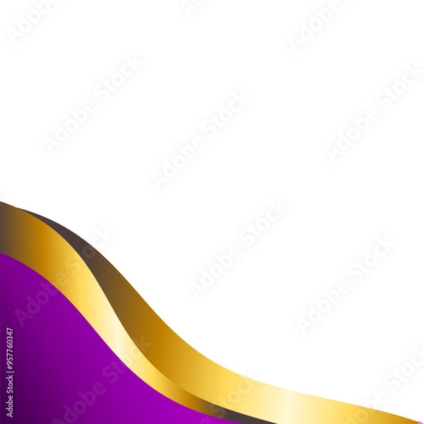 Obraz Modern Wavy Corner Decoration