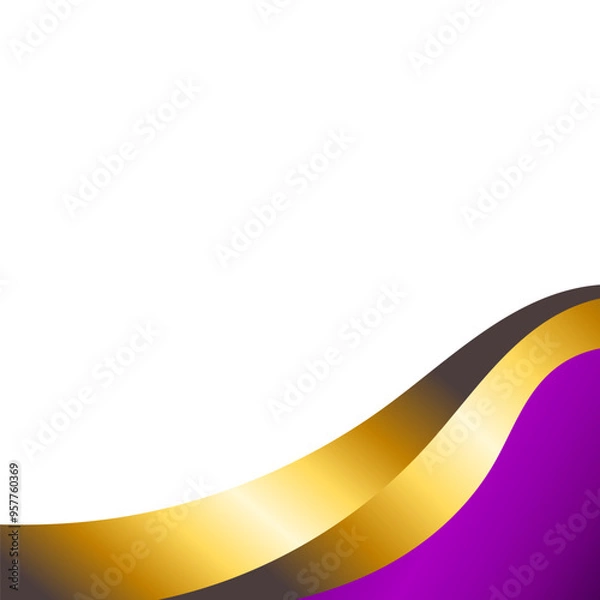 Obraz Modern Wavy Corner Decoration