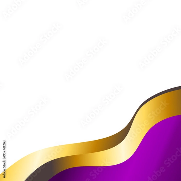 Obraz Modern Wavy Corner Decoration