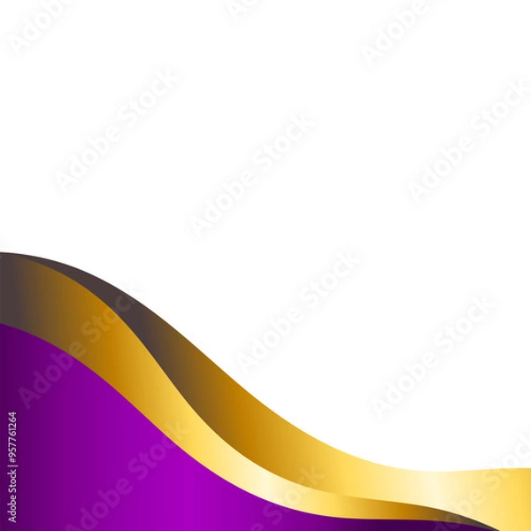 Obraz Modern Wavy Corner Decoration