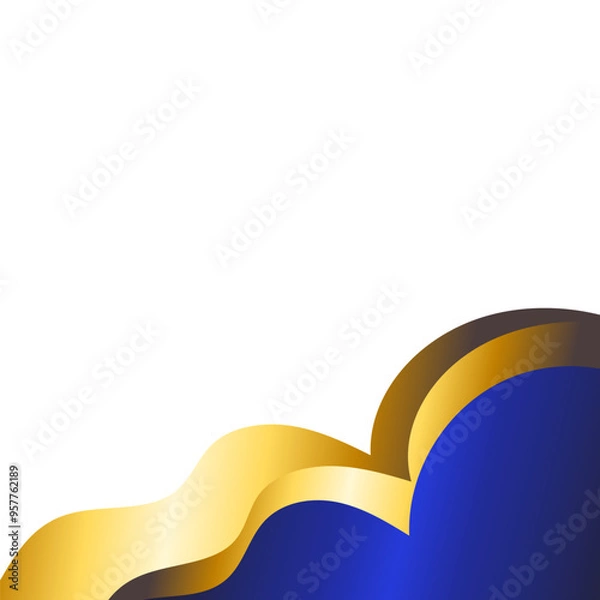 Obraz Modern Wavy Corner Decoration