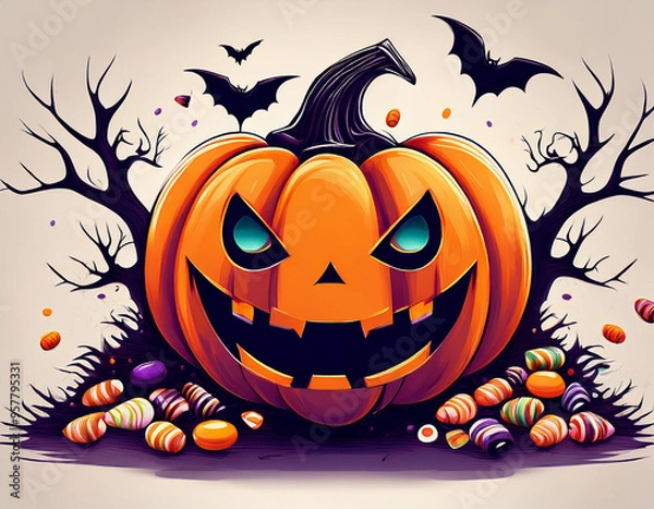 Obraz halloween pumpkin