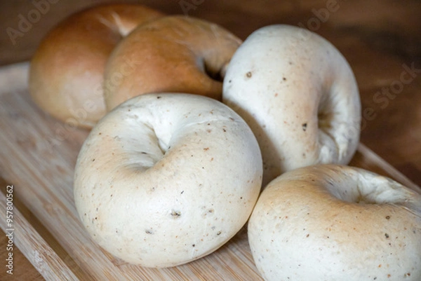 Obraz A healthy bagel breakfast