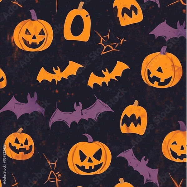 Obraz Halloween Patterns for Wallpapers