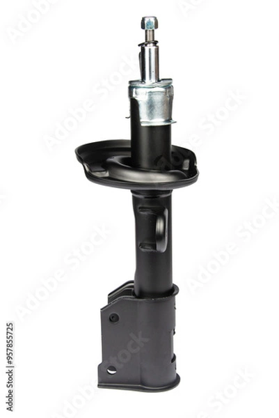 Obraz car shock absorber isolated on white background