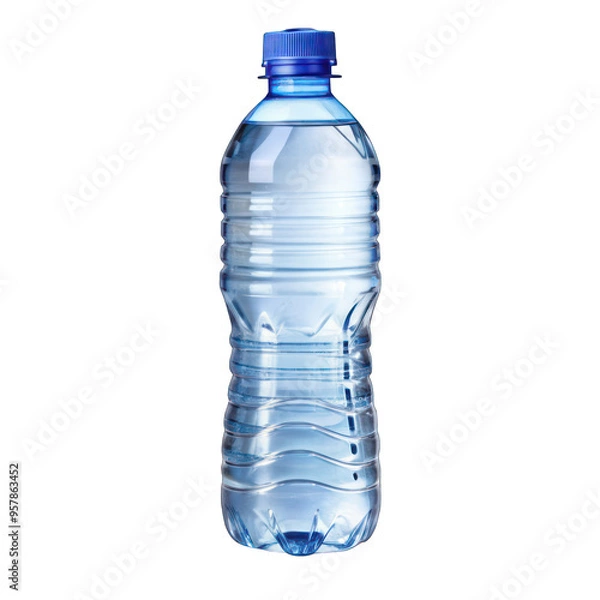 Obraz Water in plastic bottle isolated on transparent background