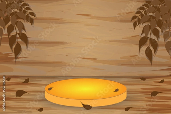 Obraz Podium Vectors Illustrations for product presentation background 