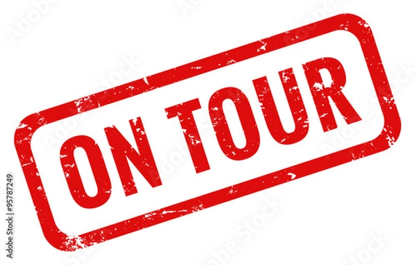 Obraz On Tour Stempel rot grunge