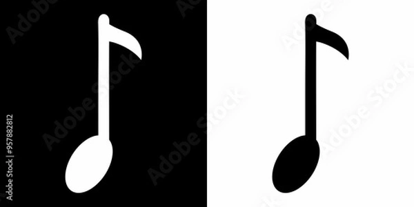 Fototapeta musical note icon or symbol