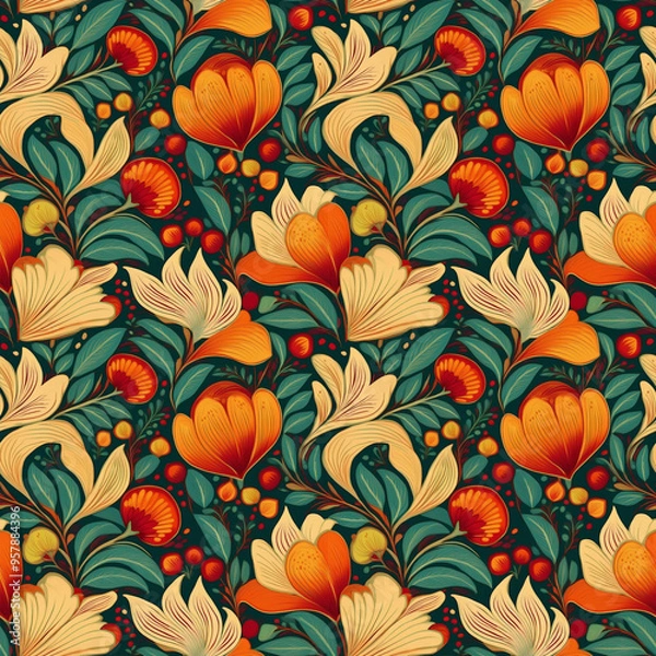 Obraz seamless floral pattern
