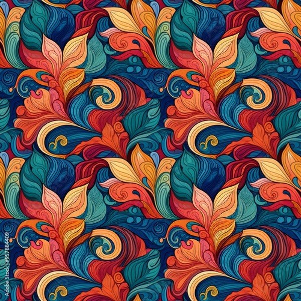 Obraz seamless floral pattern