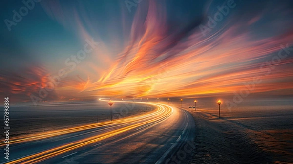 Obraz Highway to the Sunrise