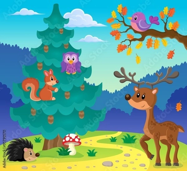 Obraz Coniferous tree theme image 3