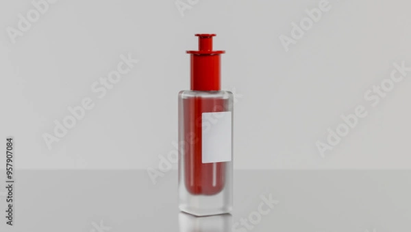 Fototapeta Facial serum 30ml bottle premium photo 3d render