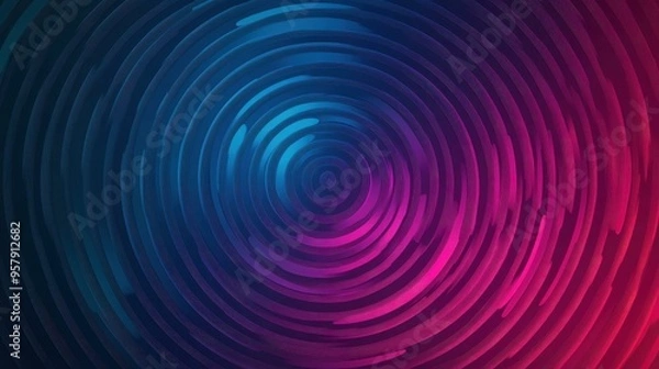 Fototapeta Explore vibrant flat illustrations that merge dynamic textures and sound waves for an engaging visual treat.