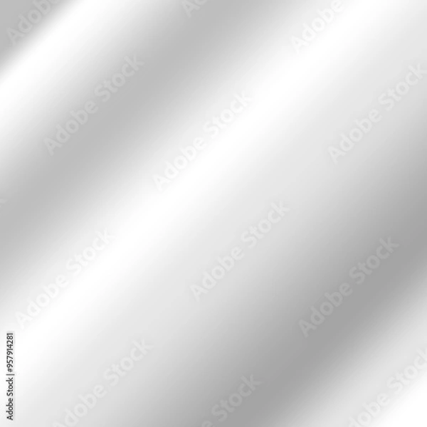 Fototapeta Luxury silver gradient with brushed metal texture background