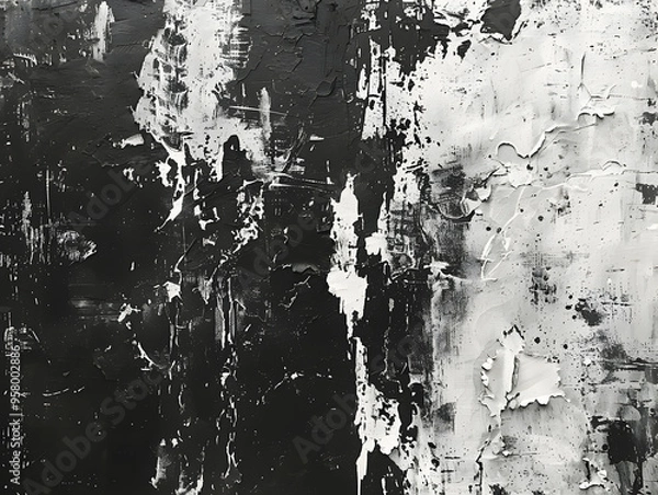 Fototapeta Grunge black and white distressed texture background