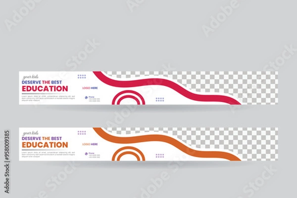 Obraz creative web banner esign