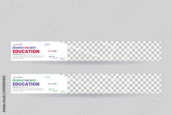 Obraz creative web banner esign