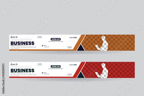 Obraz creative web banner esign