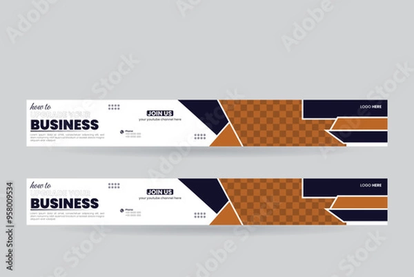 Obraz creative web banner esign