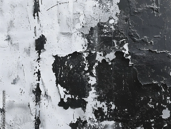 Fototapeta Grunge black and white distressed texture background