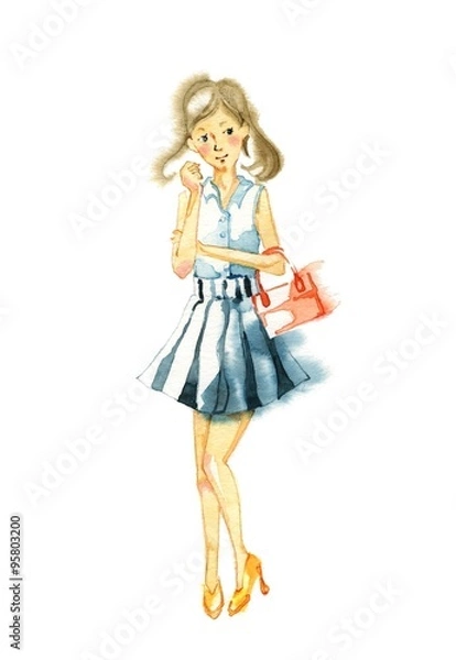 Fototapeta 夏服の女性