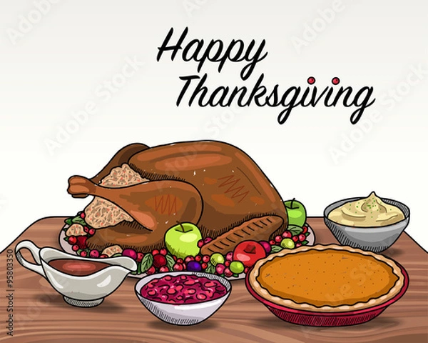 Fototapeta Thanksgiving Dinner