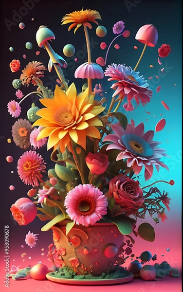 Fototapeta Multi Flower