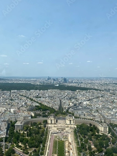 Fototapeta city from eiffel tower