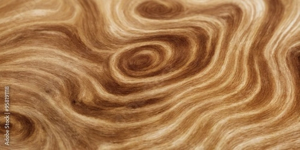 Fototapeta Close-up view of textured surface with warm golden-brown color,