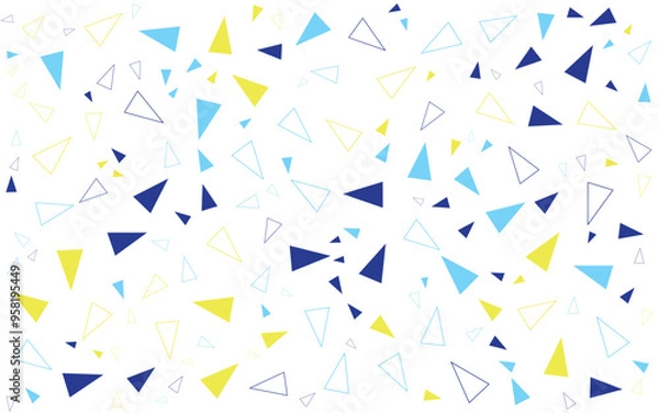 Fototapeta Winter Colourful memphis pattern Abstract background
