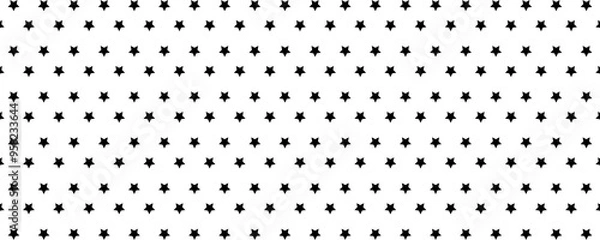Fototapeta Seamless pattern of black polka dots on a white background. Abstract polka dot pattern background.