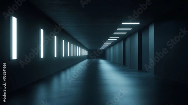 Fototapeta Illuminated Corridor