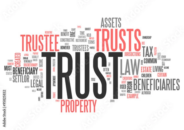 Obraz Wordcloud Trust