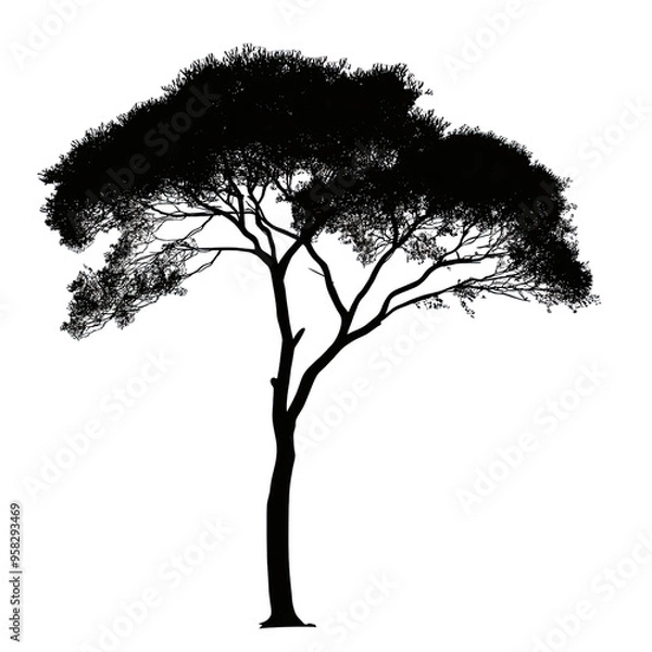 Fototapeta Eco. Friendly Architec. Isolated on a Transparent Background. Cutout PNG.